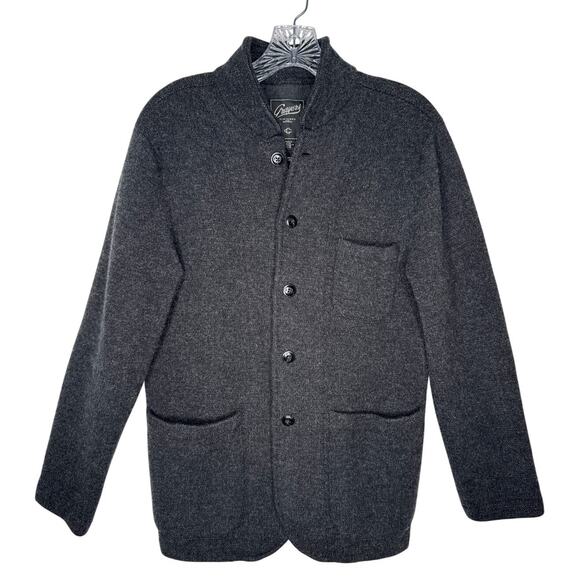 Grayers 100% Lambswool Charcoal Preppy Jacket Cardigan Mens medium - Picture 15 of 16